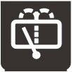 Symbol Heckscheibenwischer + Waschanlage (0°)