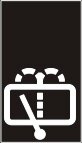 Symbol Heckscheibenwischer+ Waschanlage (0°)