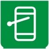 Symbol Heckscheibenwischer intermittierend (90°)