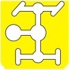 Symbol Hilfsantrieb (90°)