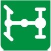 Symbol Hintere Längsdifferentialsperre (0°)