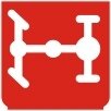 Symbol Hintere Längsdifferentialsperre (0°)
