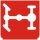 Symbol Hintere Längsdifferentialsperre (0°)