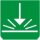 Symbol Hochdruck-Spritzen (0°)
