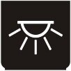 Symbol Innenbeleuchtung (hoch) (0°)