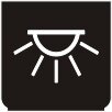 Symbol Innenbeleuchtung (hoch) (0°)