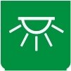Symbol Innenbeleuchtung (hoch) (0°)