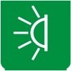 Symbol Innenbeleuchtung (hoch) (90°)