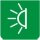 Symbol Innenbeleuchtung (hoch) (90°)