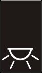Symbol Innenbeleuchtung (mittel) (0°)
