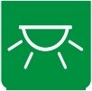 Symbol Innenleuchte (mittel) (0°)