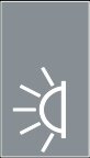 Symbol Innenlicht (oben) (90°)
