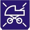 Symbol Kinderwagen (0°)