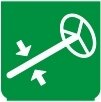 Symbol Lenkradschloss (0°)