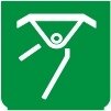 Symbol Linker Aufenthalt (180°)