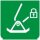 Symbol Linkes Scherenschloss (0°)