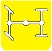 Symbol Längsdifferentialsperre (0°)