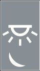 Symbol Nachtbeleuchtung (0°)