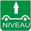 Symbol Niveau-Kontrolle (0°)