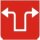 Symbol Notfall-Lenkung (0°)