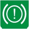 Symbol Probleme mit dem Bremssystem (0°)