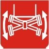 Symbol Querwellen-Achse (0°)