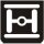 Symbol Querwellen-Achssperre (0°)