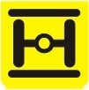 Symbol Querwellen-Achssperre (0°)