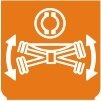 Symbol Querwellen-Achssperre (0°)