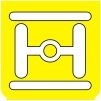 Symbol Querwellen-Achssperre (0°)