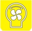 Symbol Refroidissement-Hydraulik (90°)