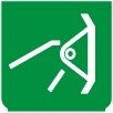 Symbol Rechter Aufenthalt (270°)