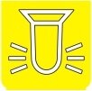 Symbol Rotierende Bake (180°)