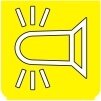 Symbol Rotierende Bake (270°)