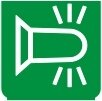 Symbol Rotierende Bake (90°)