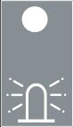 Symbol Rundumkennleuchte (0°)