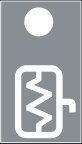 Symbol Rückspiegel auftauen (0°)