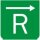 Symbol Rückwärtsgang (0°)