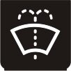 Symbol Scheibenwaschanlage für die Frontscheibe...