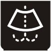Symbol Scheibenwaschanlage für die Frontscheibe...