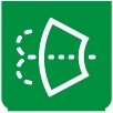 Symbol Scheibenwaschanlage für die Frontscheibe...