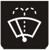 Symbol Scheibenwischer + Scheibenwaschanlage vorne (0°)