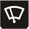 Symbol Scheibenwischer vorne (0°)
