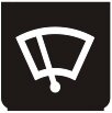 Symbol Scheibenwischer vorne (0°)