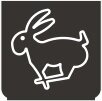 Symbol Schnell (Kaninchen) (0°)