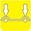 Symbol Schwerpunkt (0°)