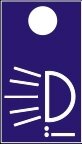 Symbol Servicelampe (0°)