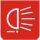 Symbol Serviceleuchten (hinten) (0°)