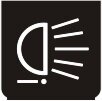 Symbol Serviceleuchten (hinten) (0°)