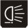 Symbol Serviceleuchten (hinten) (0°)